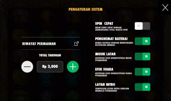 Pengaturan Sistem dalam Game Slot Wisdom of Athena